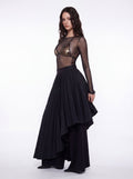 MALEFICENT - Pleated
Asymmetric Skirt