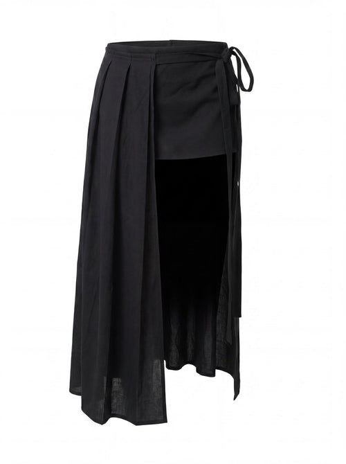 MORTICIA — Wrap Long Skirt