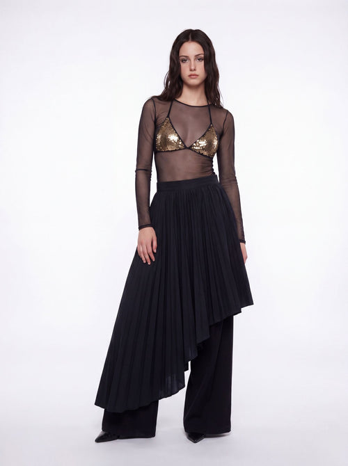 MALEFICENT - Pleated
Asymmetric Skirt